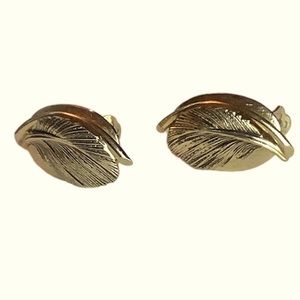 Whiting and Davis Vintage Gold Tone Earrings